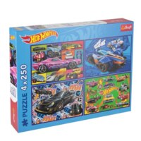 Пазлы Trefl 4x250 Hot Wheels Гоночный автомобиль (33127) 